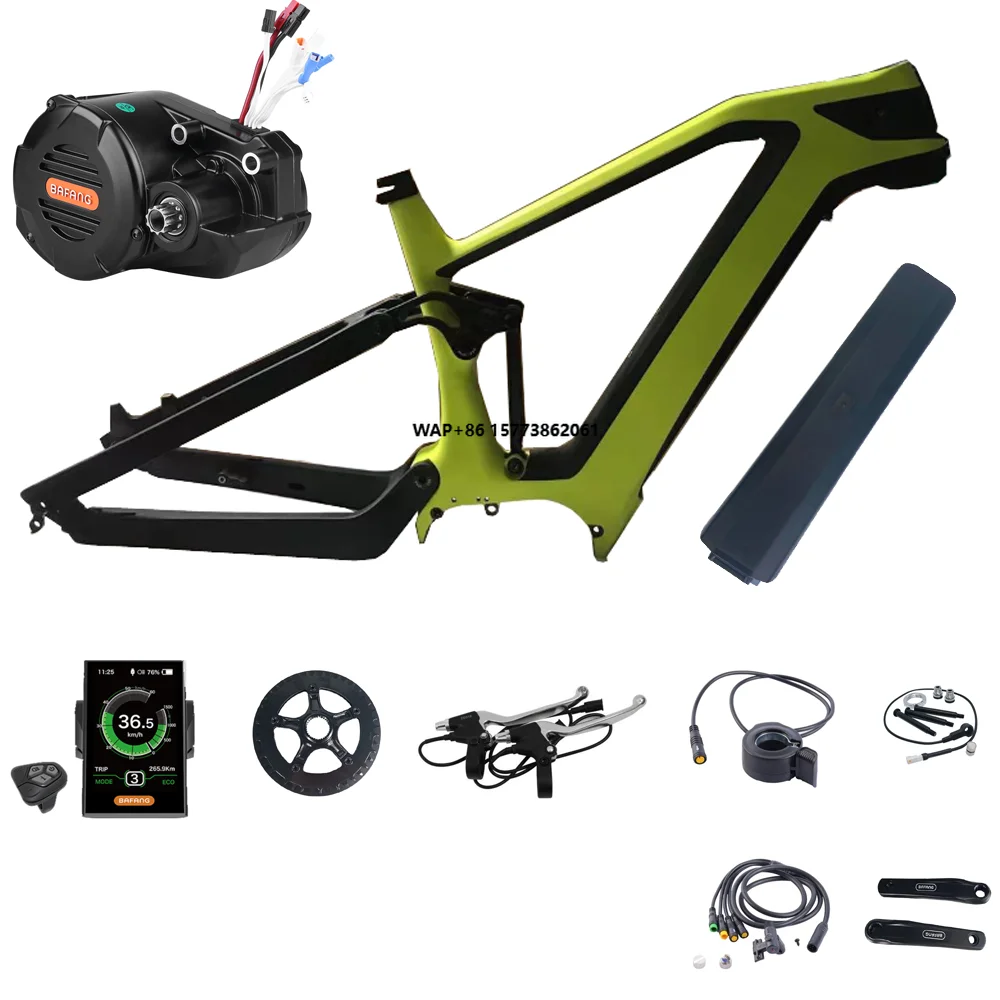 

Carbon E Bike Frame Full Suspension E Bike Bafang M620 G510 Motor Frame