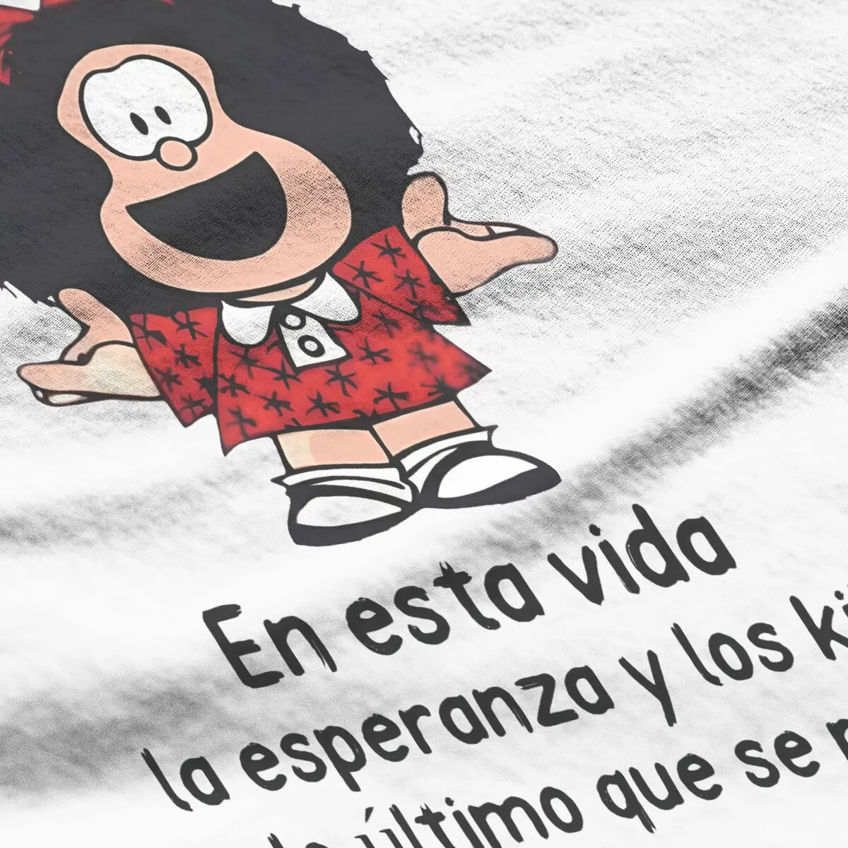 Mafalda Cartoon Girls T Shirt Retro Female Tops Polyester Harajuku Funny Y2k Tees Ladies Tshirt