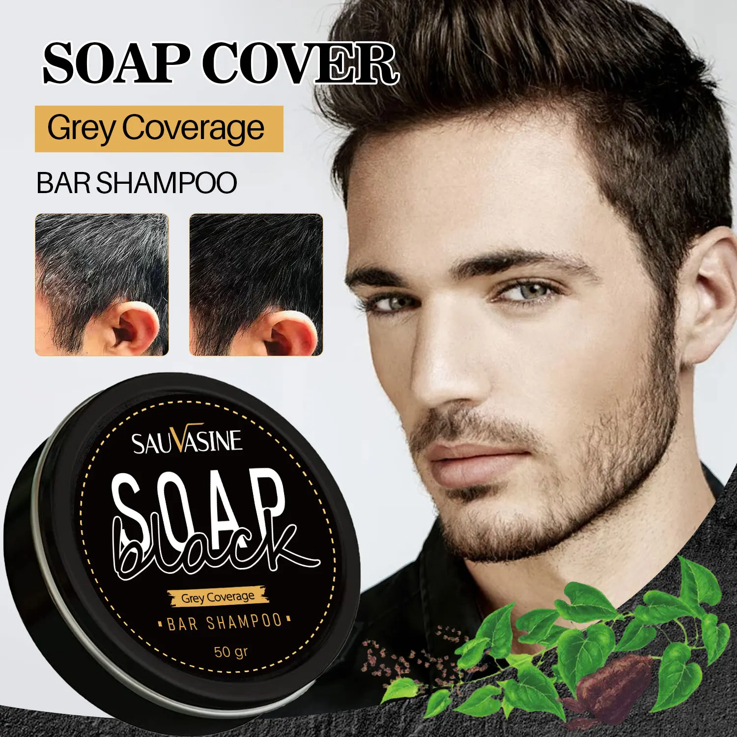 Hair Darkening Shampoo Soap Cover Gray Hair Shampoo Soap For Gray Hair No Chemicals Hair Dye To Cover Canas White Hair Color Dye