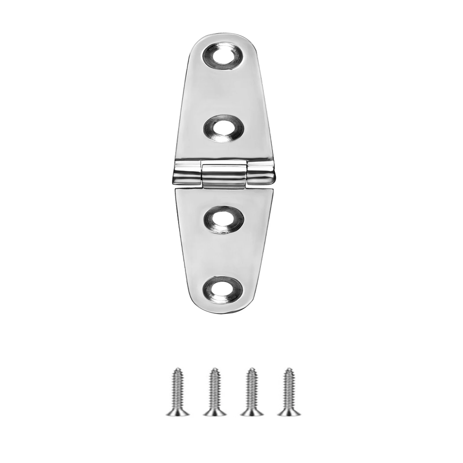 

Boat Strap Hinges, 316 Stainless Steel Marine Hinges, 4 X 1 Inch (102 X 26 MM), Deck Cupboard Hinges, with Screws