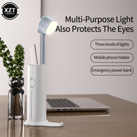 10W LED Desk Lamp Wireless Charging With Calendar Temperature Alarm Clock3 Modes Lighting Eye Protect Study Business Light Table