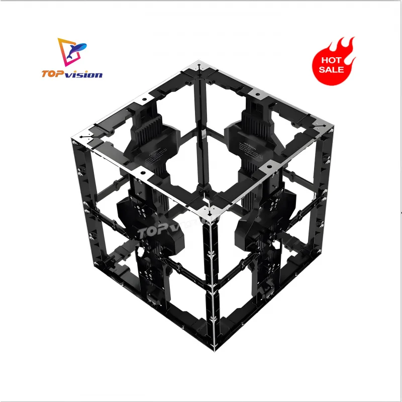 Custom.TopVision مخصص ماجيك Led مكعبات عرض شاشة تسجيل مكعبة سقف فيديو جدار صناديق خزانة الإعلان