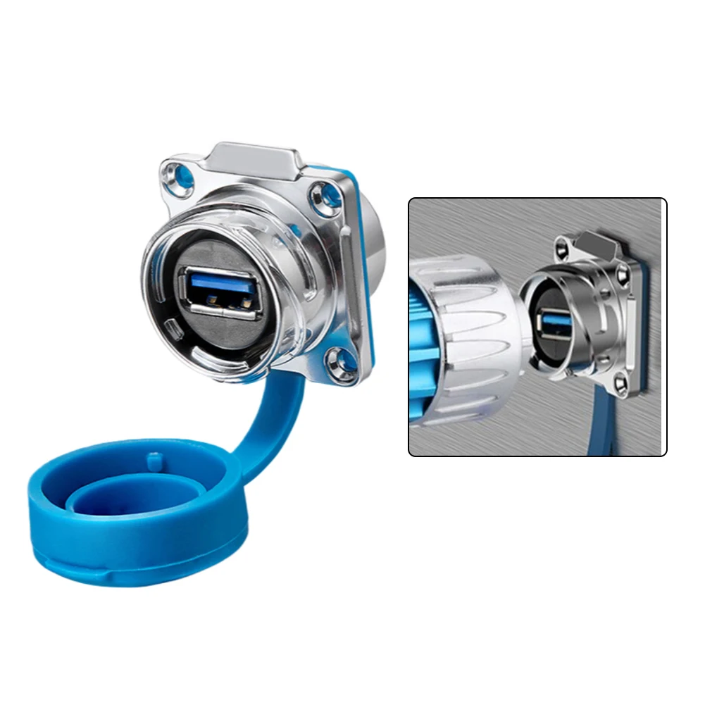 High performance DH24 USB 3 0 waterproof connector for stable For data and signal transmission with alloy metal shell