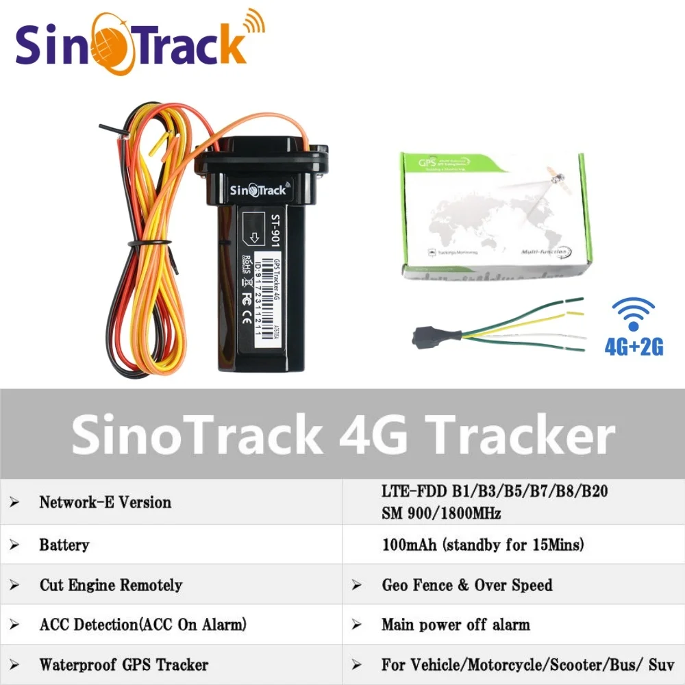 Europäischer Exklusiv-Tracker ST-901L-E 4G Wasserdichter GPS-Tracker mit integriertem Akku für Autos und Busse, Diebstahlschutz mit Motorabschaltung und kostenloser App – Detail 4