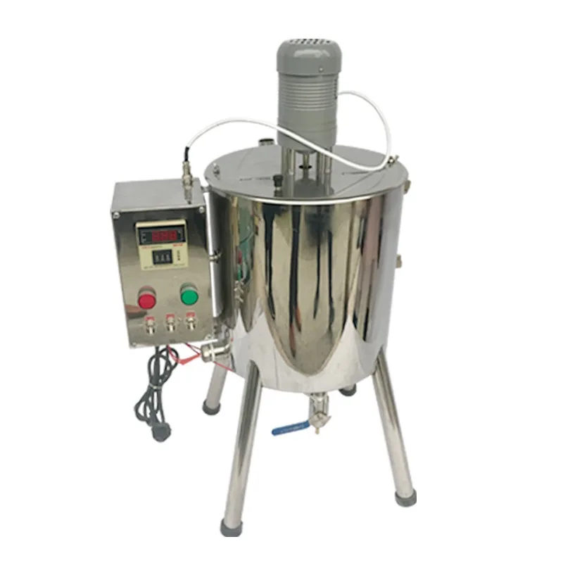15L Heated Mixing Filling Machine for Lipstick Lip Balm Soap Plaster Paraffin Wax Small Batch Cosmetic Paste Dispenser Stainless