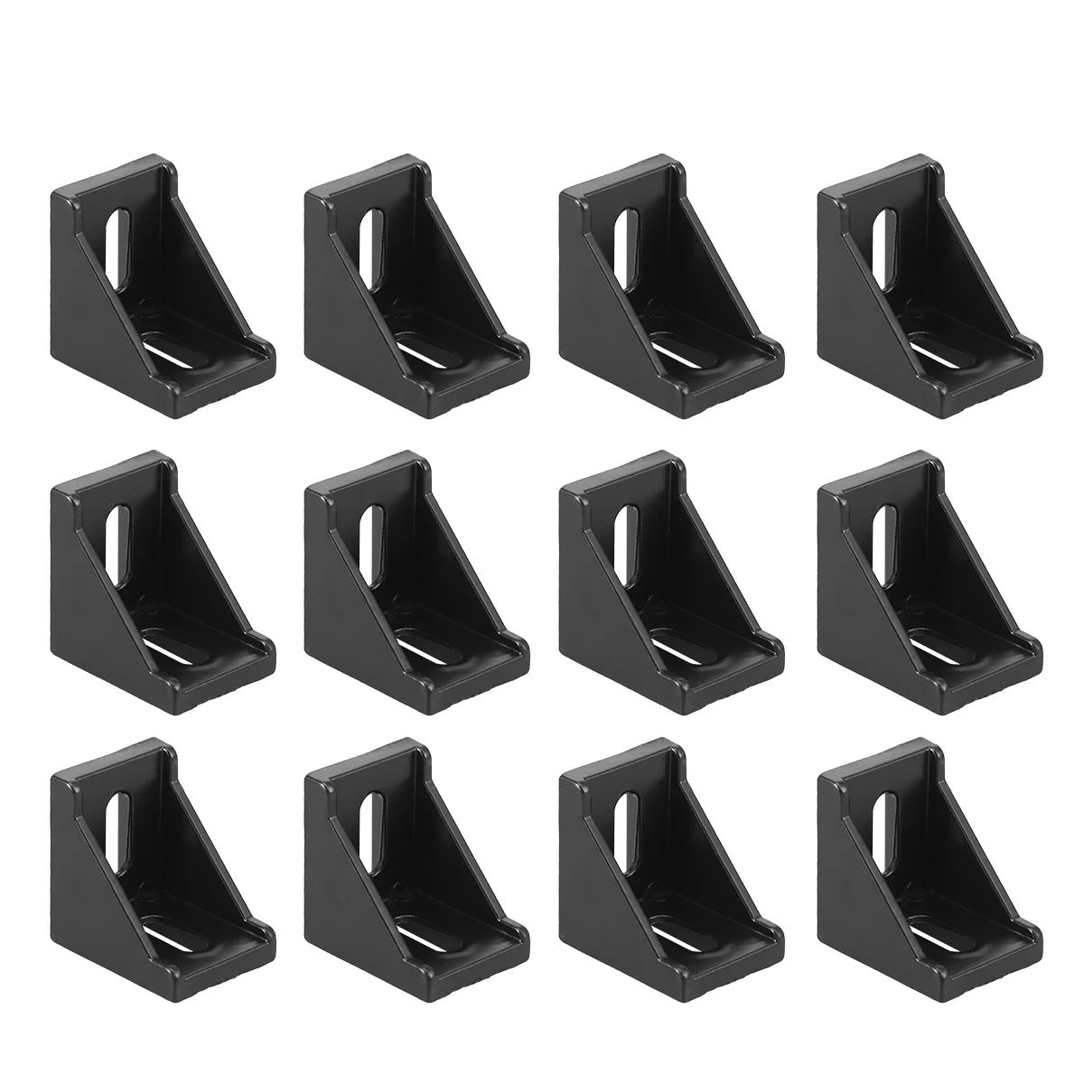 

20pcs Black Corner Bracket For 2028 Aluminum Extrusion 90 Degree Angle Connector Fastening Fitting Mounting Bracket Hardware