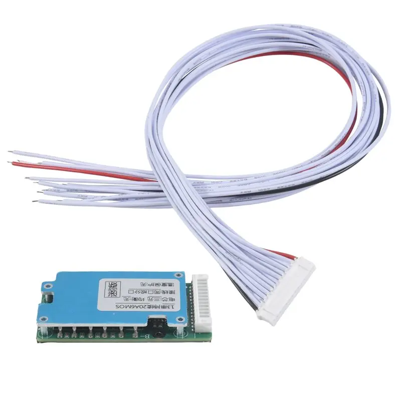 

Плата балансировки и зарядки BMS 13S 48V для литий-ионных аккумуляторов 18650, с общим/раздельным портом, для электросамоката