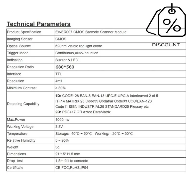 ABKN-2D Modulo di codici a barre incorporato TTL Mini modulo di scansione incorporato Modulo di scansione economico USB/RS232/TTL Facile installazione Facile da usare