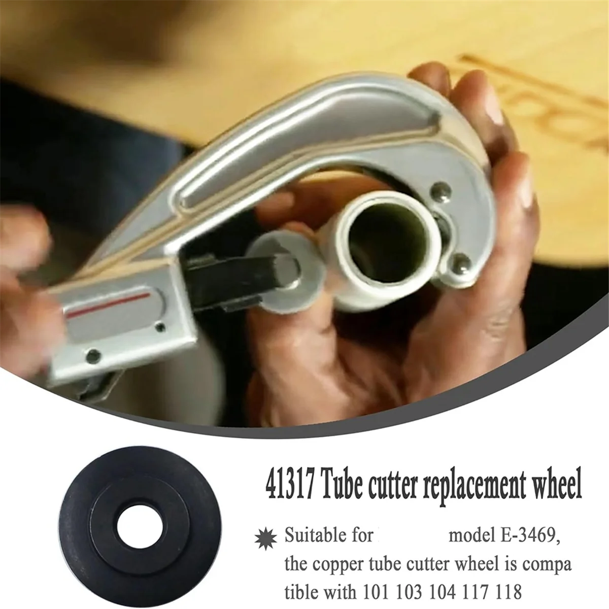 

A08R 41317 E-3469 Tubing Pipe Cutter Replacement Wheel Fit for Tubing Cutter Models 101 103 104 117 118, 6PCS