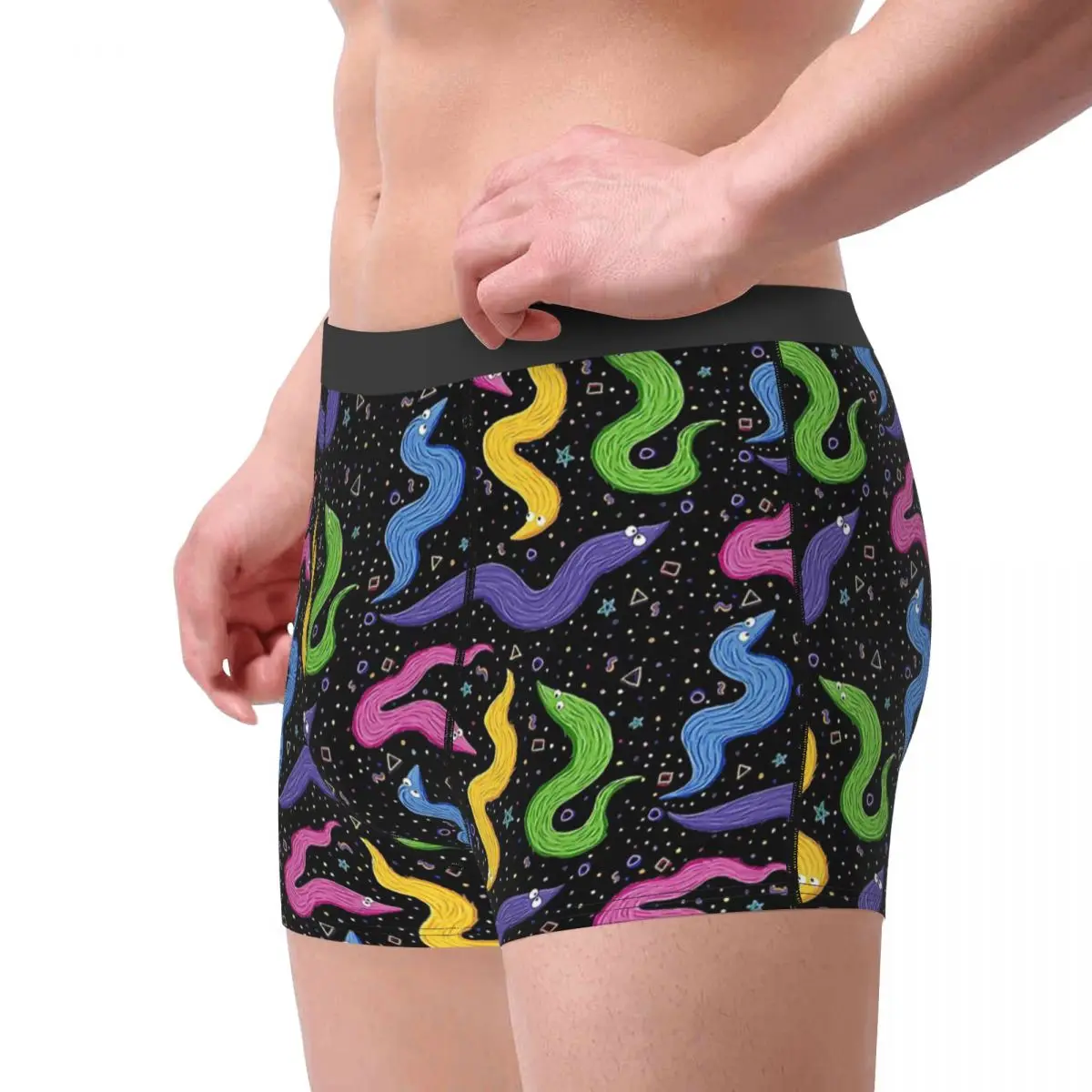 Bowling Worm On A String Underpants Breathbale Panties Men's Underwear Comfortable Shorts Boxer Briefs