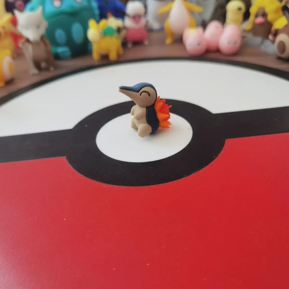 Cyndaquil Quilava Typhlosion Scale World 1:20 Diy 3D-Druck Anime Figur Modell Statue Sammlung Desktop Dekoration Ornament