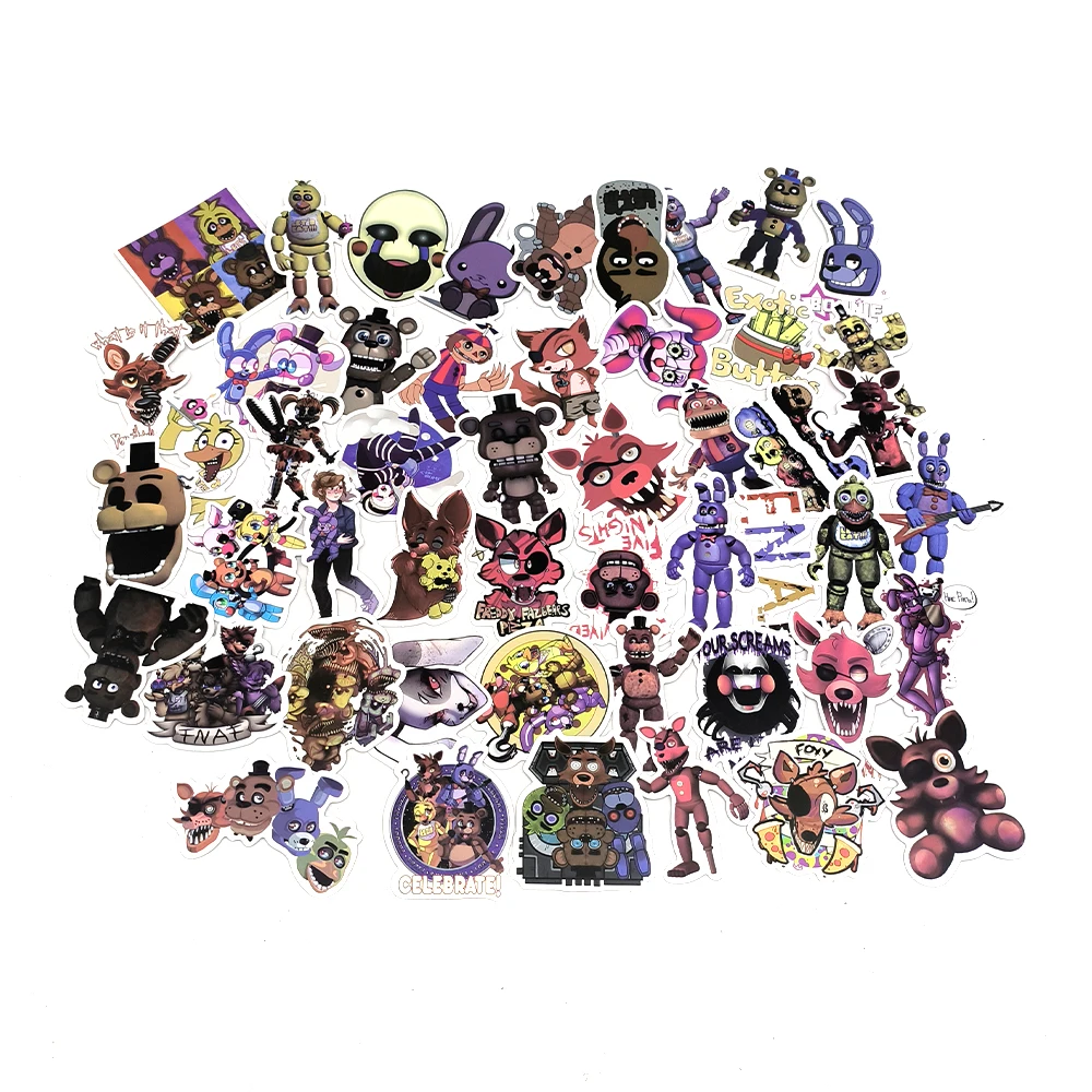 50/100PCS Five Nights at Freddy's Thriller Horror Game Graffiti Aufkleber Vinyl DIY Telefon Auto Laptop Kühlschrank Anime Aufkleber Aufkleber – Detail 3