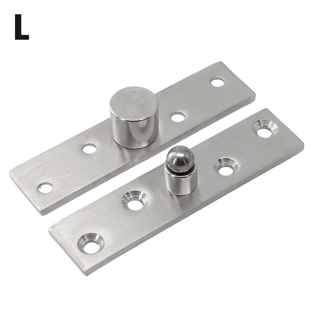 Home Improvement Hinges Kitchen Cabinets Furniture Door Hinge Stainless Steel Invisible Silver Tone 360 Degree Rotary Pivot Up