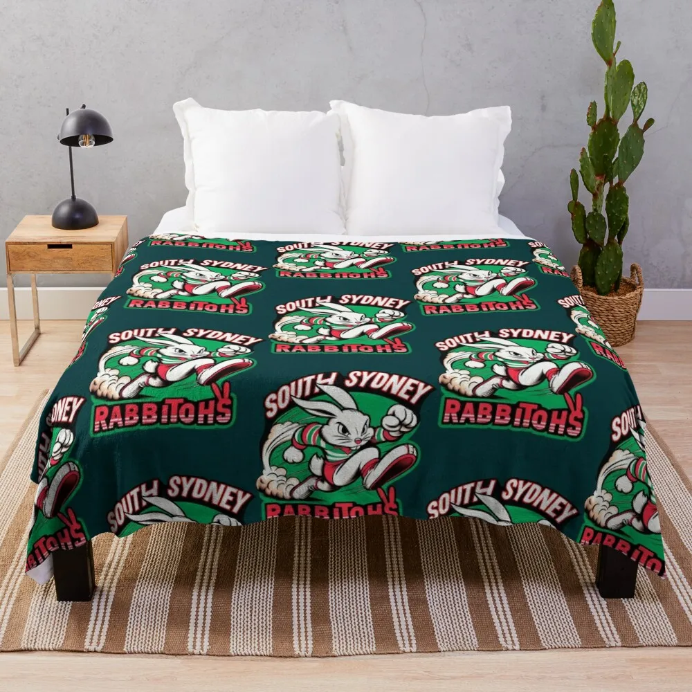 South Sydney Rabbitohs Active Throw Blanket manga sofa bed Kid'S Blankets