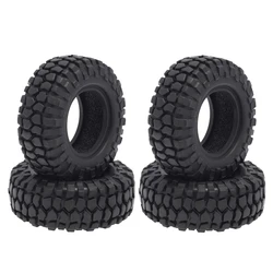 4PCS 48mm 1.0 Soft Rubber Wheel Tires Tyre for 1/24 RC Crawler Car Axial SCX24 90081 AXI00002 Upgrade Parts