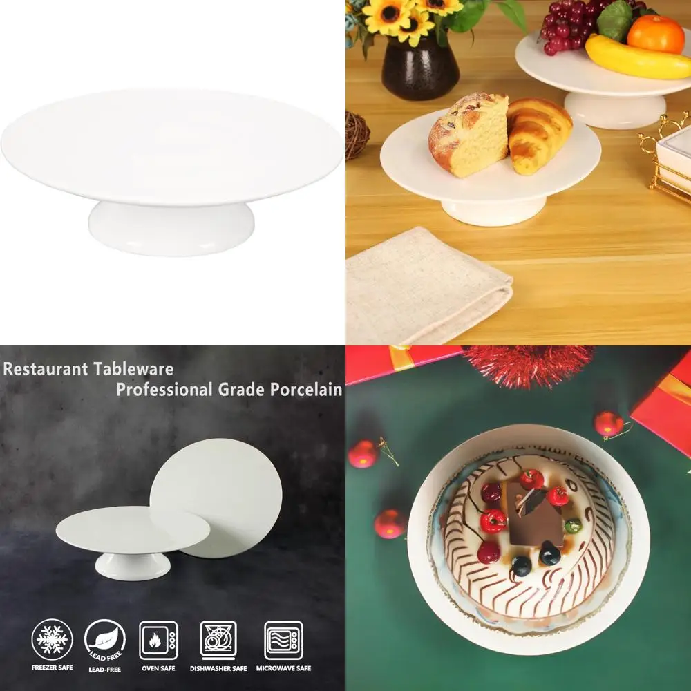 

Круглая фарфоровая подставка для десерта для торжеств на свадьбу и день рождения - элегантная подставка для торта для демонстрации лакомств