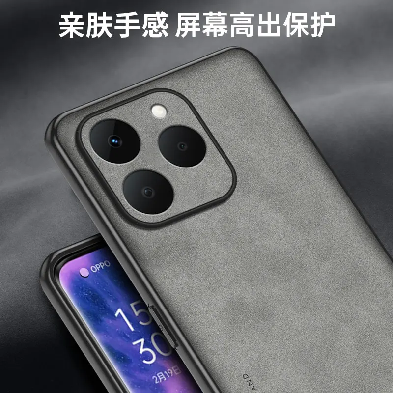 حافظة لهاتف Xiaomi 15T Pro فاخرة من جلد البولي يوريثان غير اللامع من السيليكون حماية كاملة للهاتف غطاء خلفي لهاتف Xiaomi 15 14T Pro 5G ممتص للصدمات