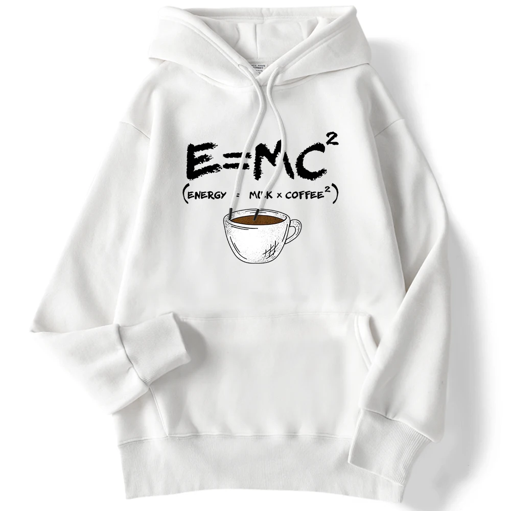 Sweat à Capuche Imprimé pour Femme, Vêtement d'Automne et d'Hiver, Massage = Lait + Café, Respirant, avec Poche PVD, Drôle et Décontracté