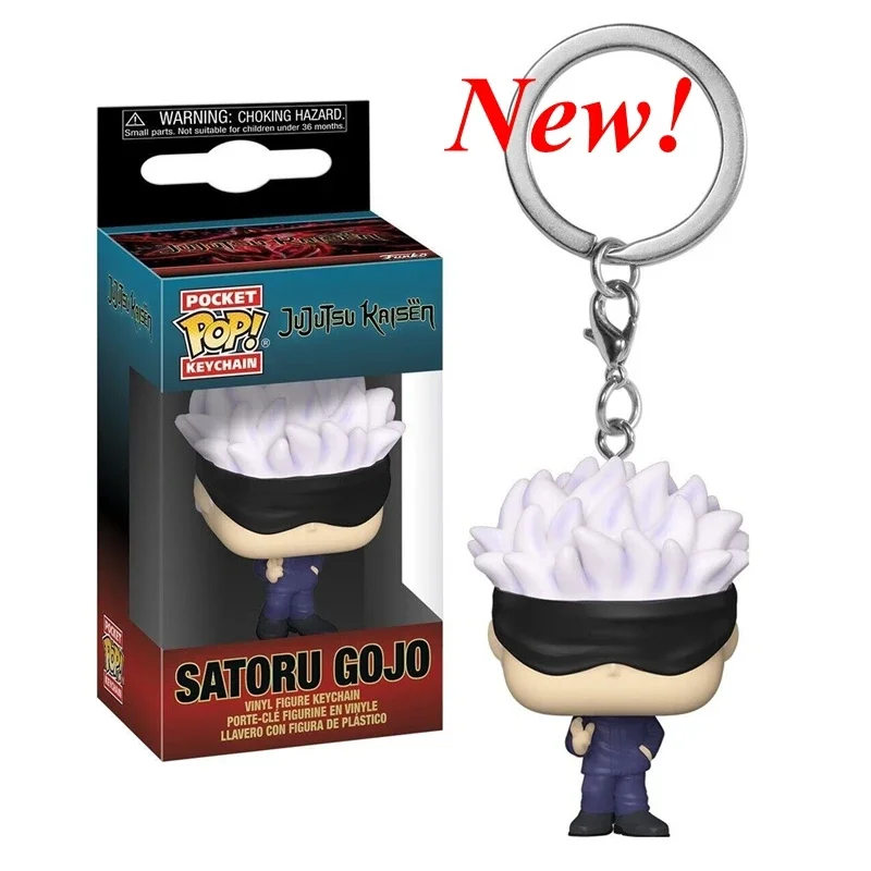 Newest FUNKO Pocket Keychain Jujutsu Kaisen Megumi Yuji Itadori Nobara Kugisaki Satoru Action Figure Collection Toys for Gifts - Image 5