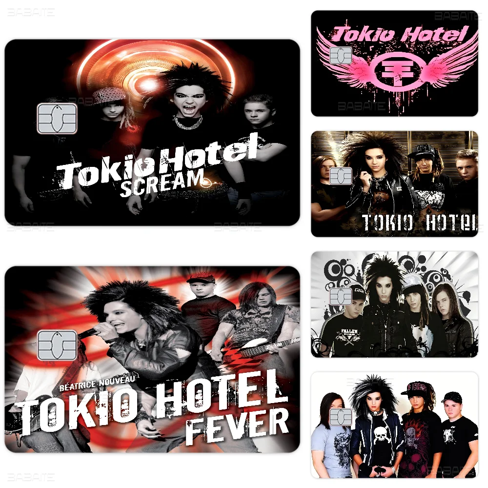 Tokio Hotel Rock Band Bill Kaulitz Anime Cartoon Sticker Film Skin لبطاقة الائتمان وبطاقة حافلة البنك #1