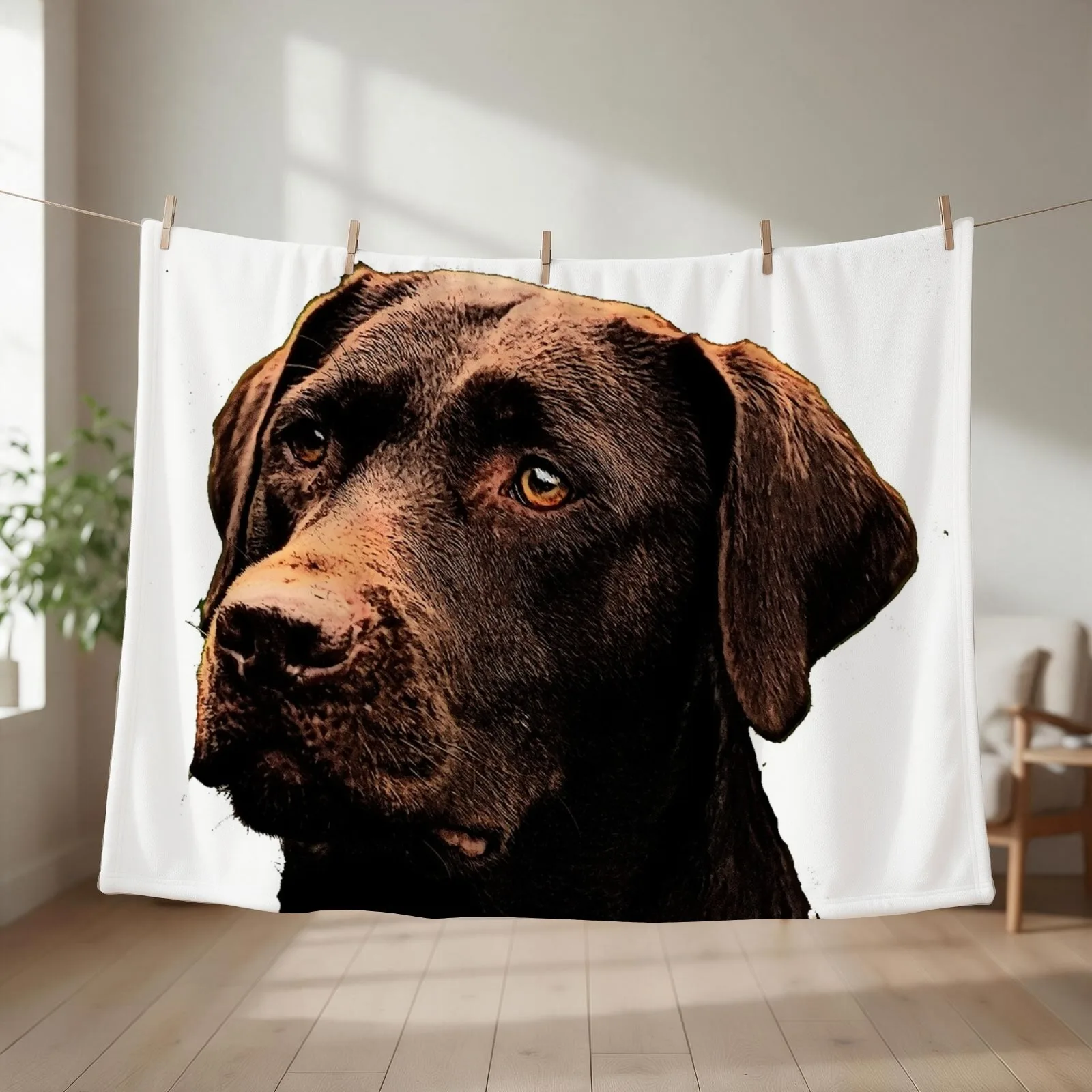 Chocolate Lab Throw Blanket Beautifuls Single manga Blankets For Baby Blankets