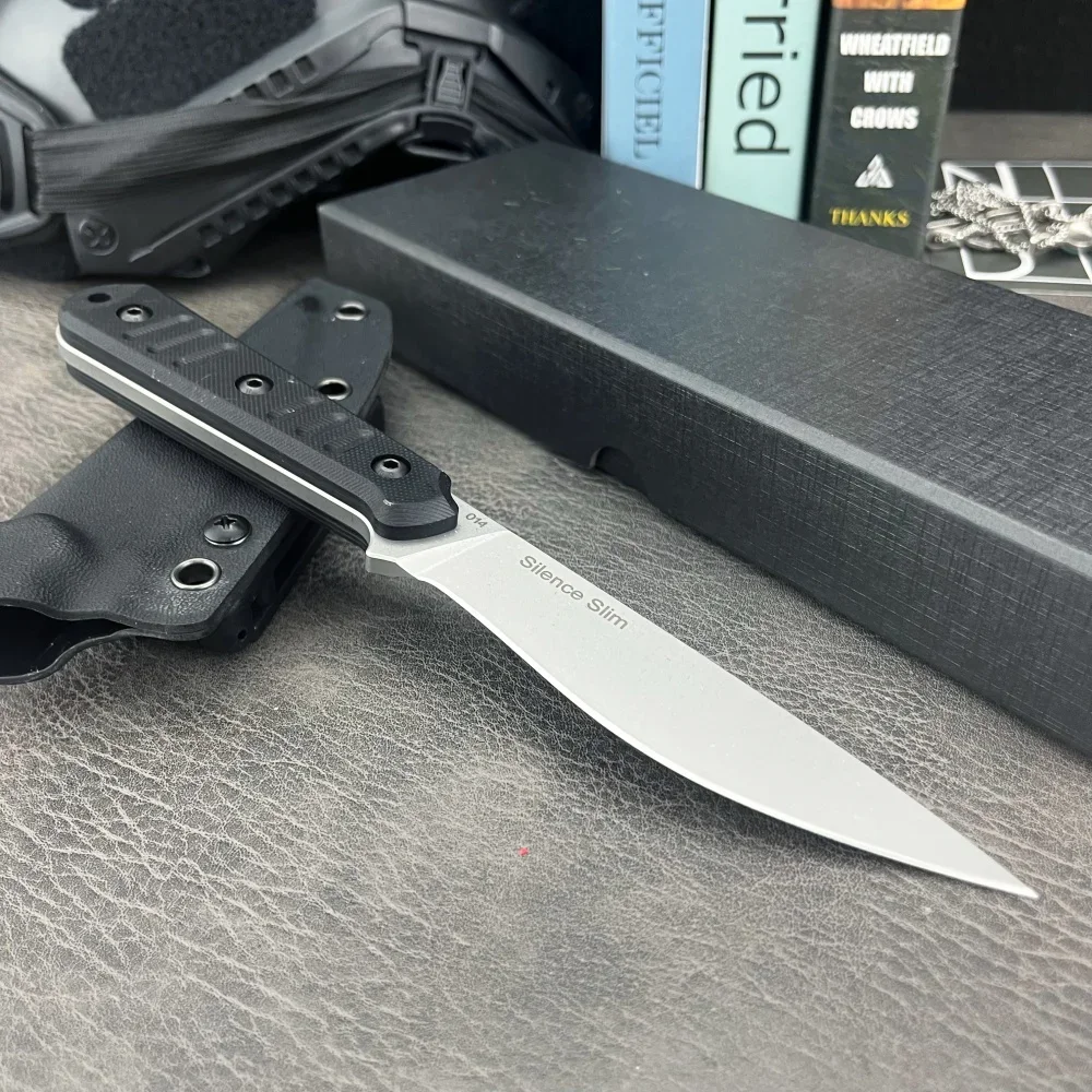 Practical Straight Knife G10 Handle 8Cr13Mov Blade Wilderness Survival, Hunting, Combat, Sharp Multi-functional Tactical Knives