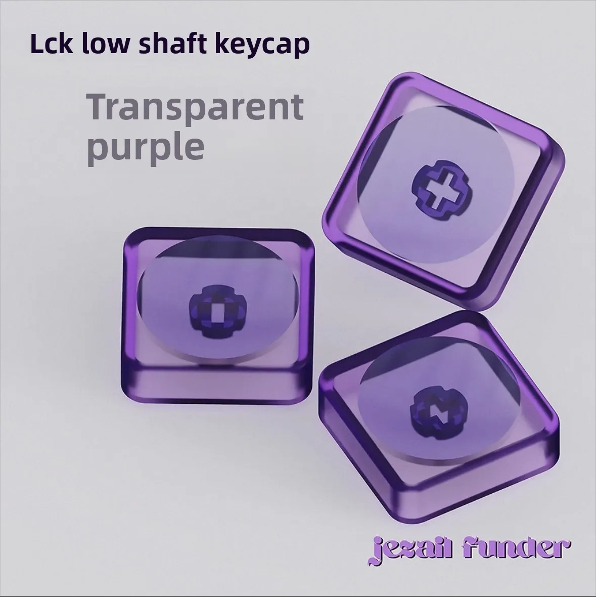 Non-engraved transparent LCK PC material mechanical keyboard low switch ultra-thin keycaps