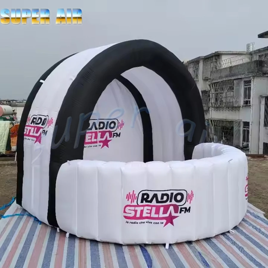 Maravilhoso brinquedo de ar muito personalizado aluguel inflável bar tenda quiosque inflável com iluminação para venda