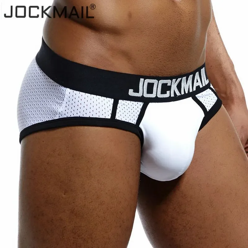 JOCKMAIL Men Underwear Mesh Qucik-Dry Sexy Men Briefs Breathable Mens Slip Cueca Male Panties Underpants Briefs Gay Underwear