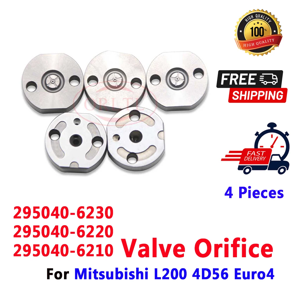 

4 PCS 295040-6230 Diesel Injector Valve Orifice 295040-6220 295040-6210 for Mitsubishi L200 4D56 Euro 4 095000-5600 1465A041