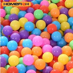 HOMEFISH 100PCS Outdoor Sport Ball Colorful Soft Water Swim Pool Ocean Wave Ball Baby Eco-Friendly Stress Air Ball Tent Toys