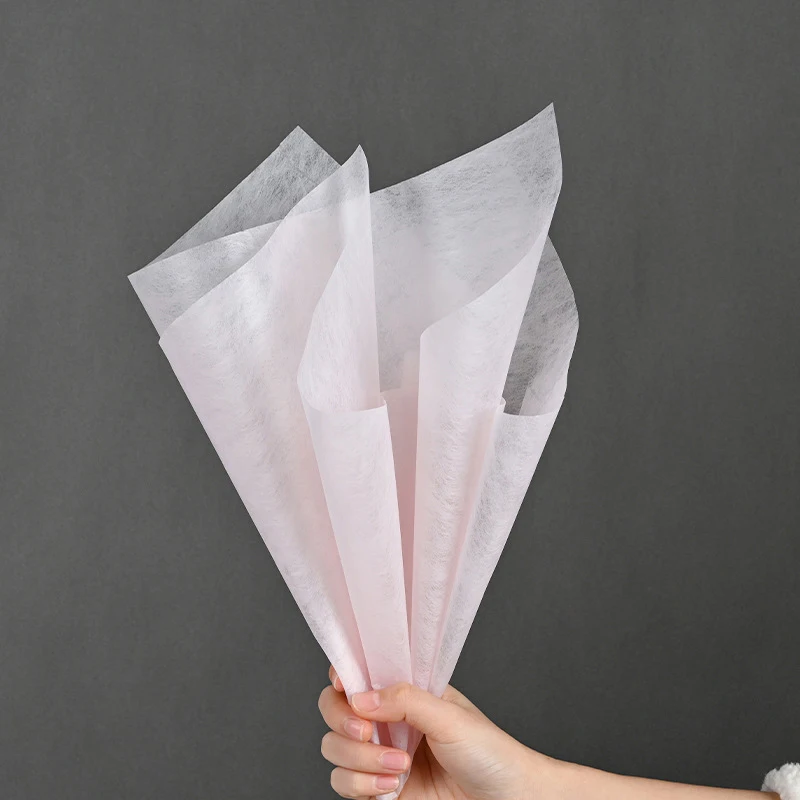 40Pcs Flower Packaging Paper Translucent Milk Cotton Lining For Florist Wrapping Bouquet Wedding Soft Colorful Decorative ﻿