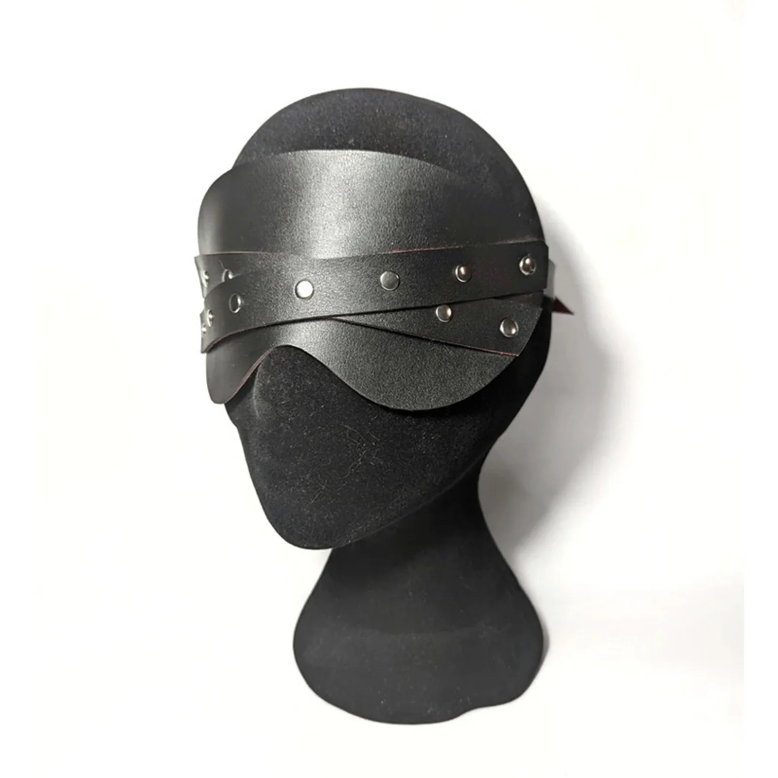 Maschera Sexy da Donna Regolabile in Pelle PU per Cosplay, Maschera per Ballo in Maschera, Accessori per Costume di Halloween, Maschera per Feste