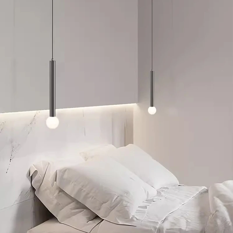 

Modern Bedroom Pendant Light Nordic LED Hanging Lighting For Restaurant Hotel Living Room Decor Minimalist Small Pendant Lamp