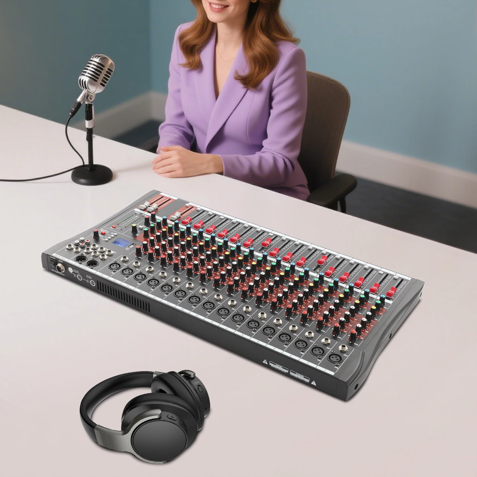 16 Channel Audio Mi…