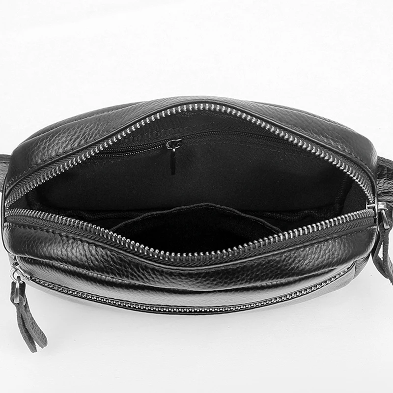 Fanny Pack Waist Bag Multifunction Genuine Leather Hip Bum Bag Travel Pouch For Men and Women For Hiking Running And Cycling