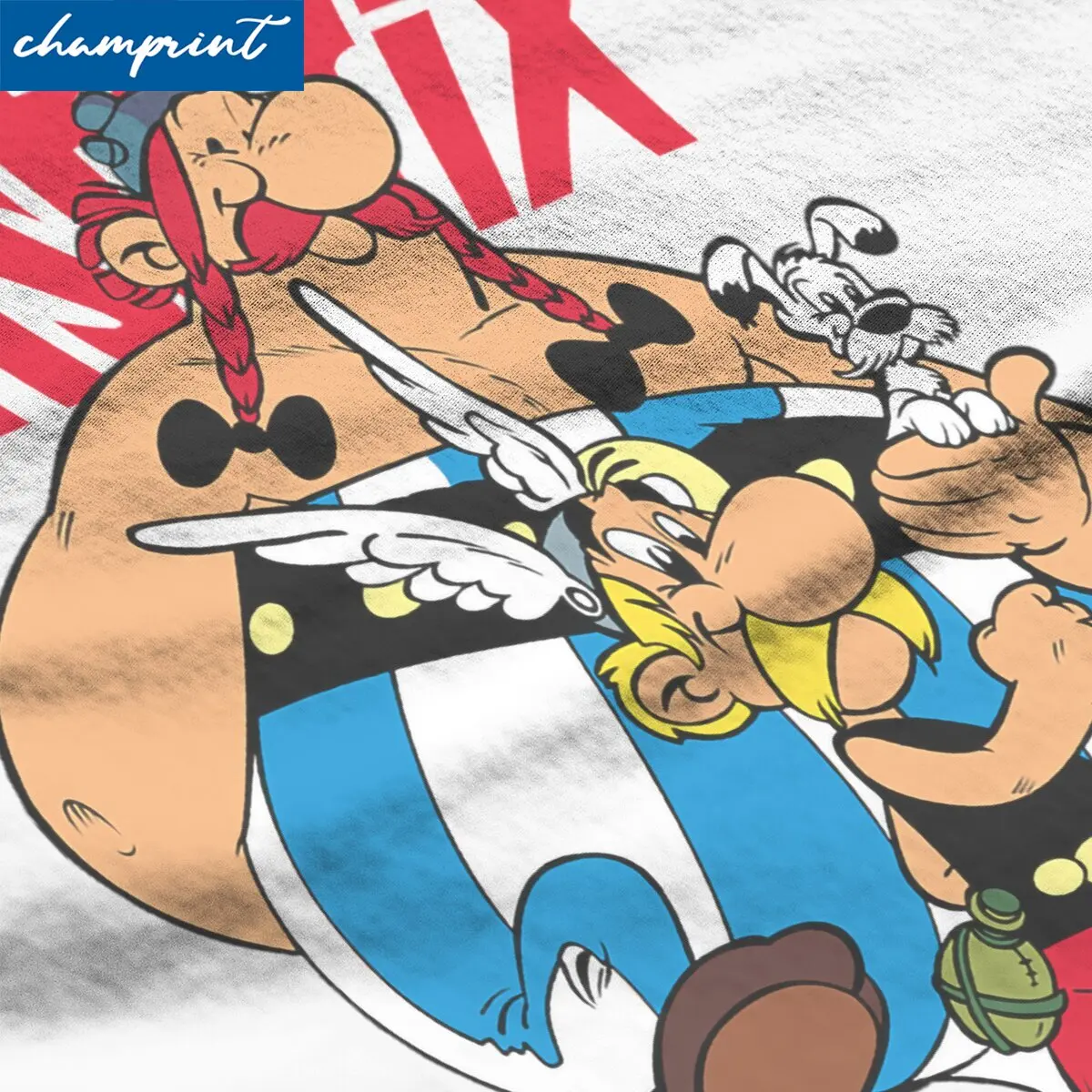 Asterix Obelix T-Shirts Men Cute Cartoon Funny Cotton Tees Crewneck Short Sleeve T Shirts Printed Clothes