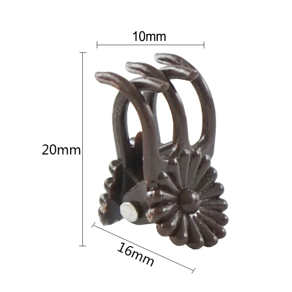 Supporto per supporto per piante Morsetto per piante Clip per piante di vite Forniture per piante 10/50/100 pezzi 20*10*16mm Marrone per supporto per stelo di vite rampicante