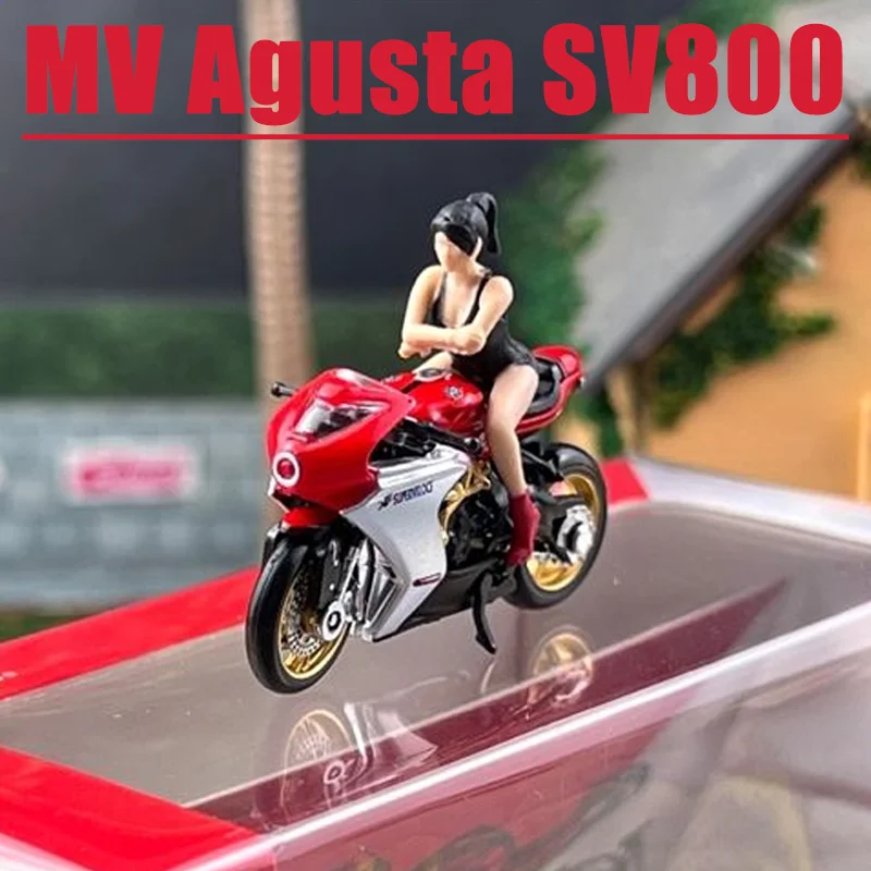 CM 1/64 MV Agusta SV800 Legering Speelgoed Motorvoertuig Diecast Metaal Model Geschenken