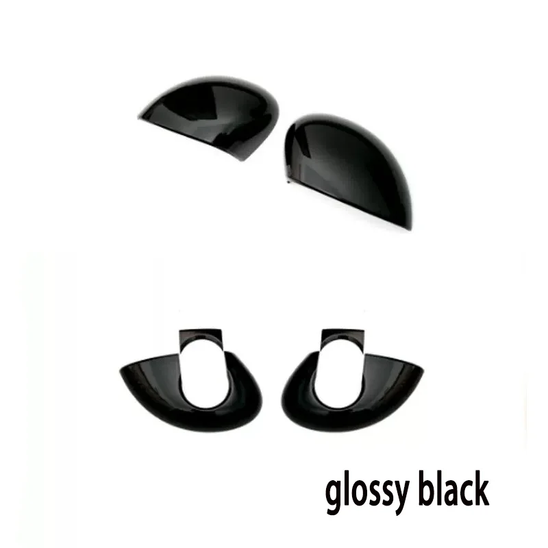 مناسبة لمرآة الرؤية الخلفية Xiaomi SU7 الغطاء العلوي والسفلي الغطاء الواقي ملحقات ألياف الكربون