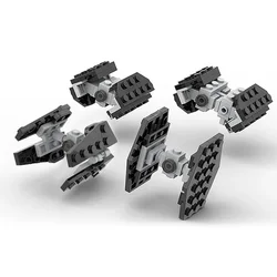 136 PCS-Classic Space Movie Series-Creative Mini Tie fighter combo Building Blocks Model For Children Boys Girls, Christmas Gift