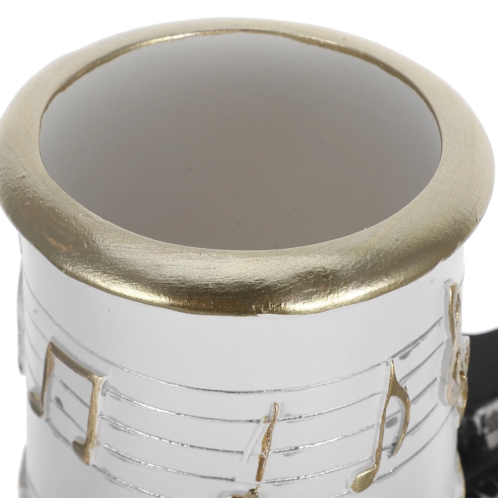 1 قطعة ملاحظة الموسيقى البيانو الراتنج حامل قلم فرشاة للمكياج الحاويات ل مكتب المنظم تخزين الحرفية ملحقات ديكور المنزل #2