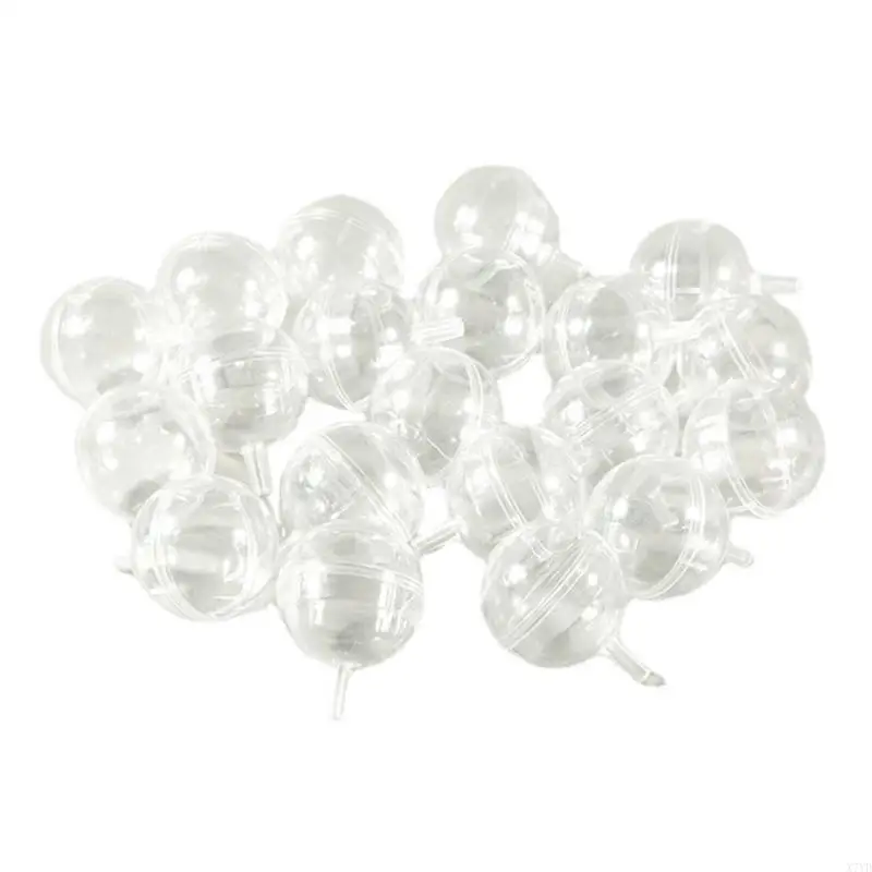 X7YD 20Pcs Plastic Chocolate Ball Bouquet Wedding Christmas Party Bouquet Gift Holder