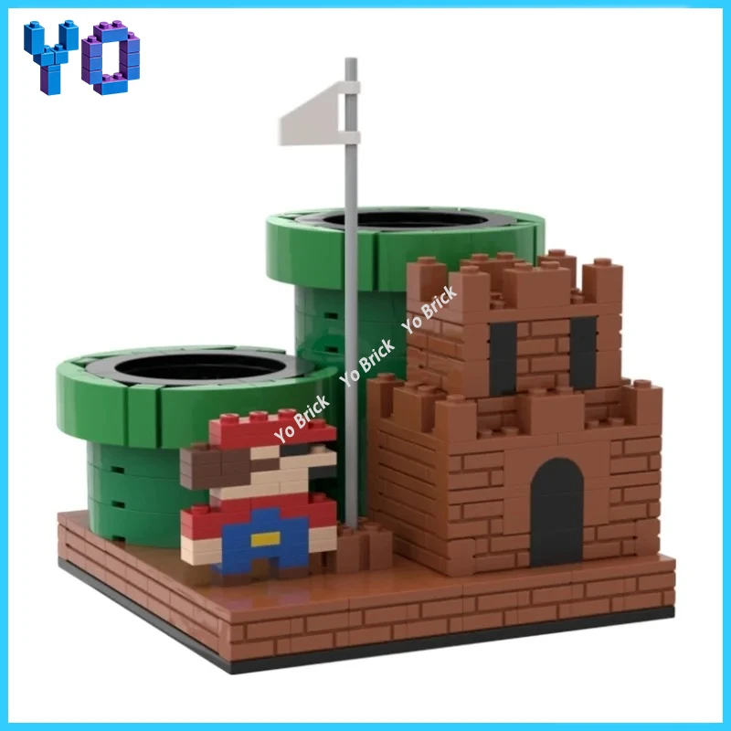 Pencil Holder MOC Building Blocks Multifunctional Desktop Pen Storage DIY Assembly Brick Home Decor Model