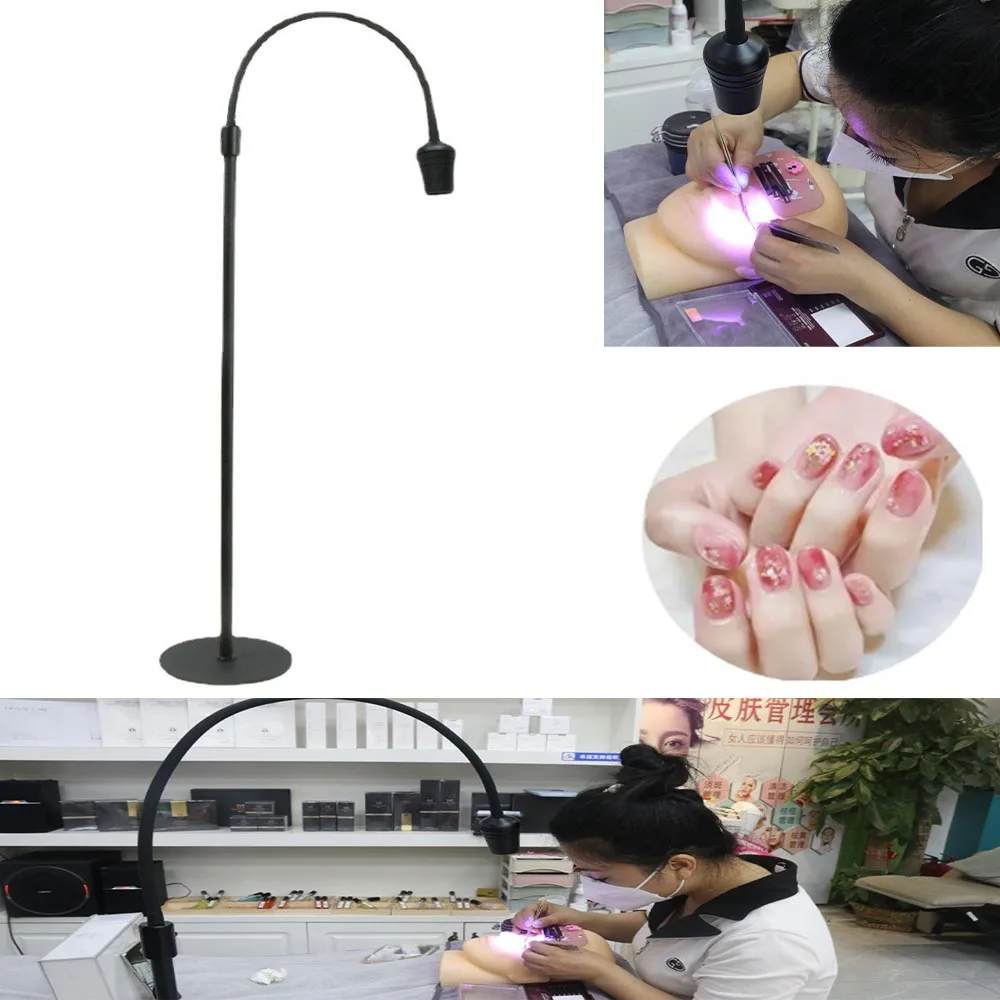 10W UV Colloidal Curing Lamp With Foot Switch Floor Lamp Manicure Nail Dryer Curing Lamp Gel Varnish Eyelash Glue Curing Lamp