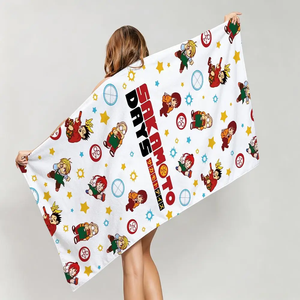 Cool-Sakamoto DaysS Towel Five-Star Hotel Quality Eco-Friendly Ultra Soft Thick Towels & Beach Towels