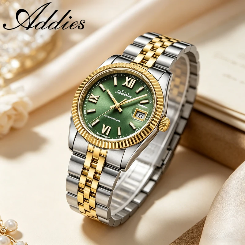 

Addies Watches for Women Luxury 585 Quartz 316L Stainless Steel BAW9 Super Luminous 50m Waterproof Fashion Women's Hand Watches