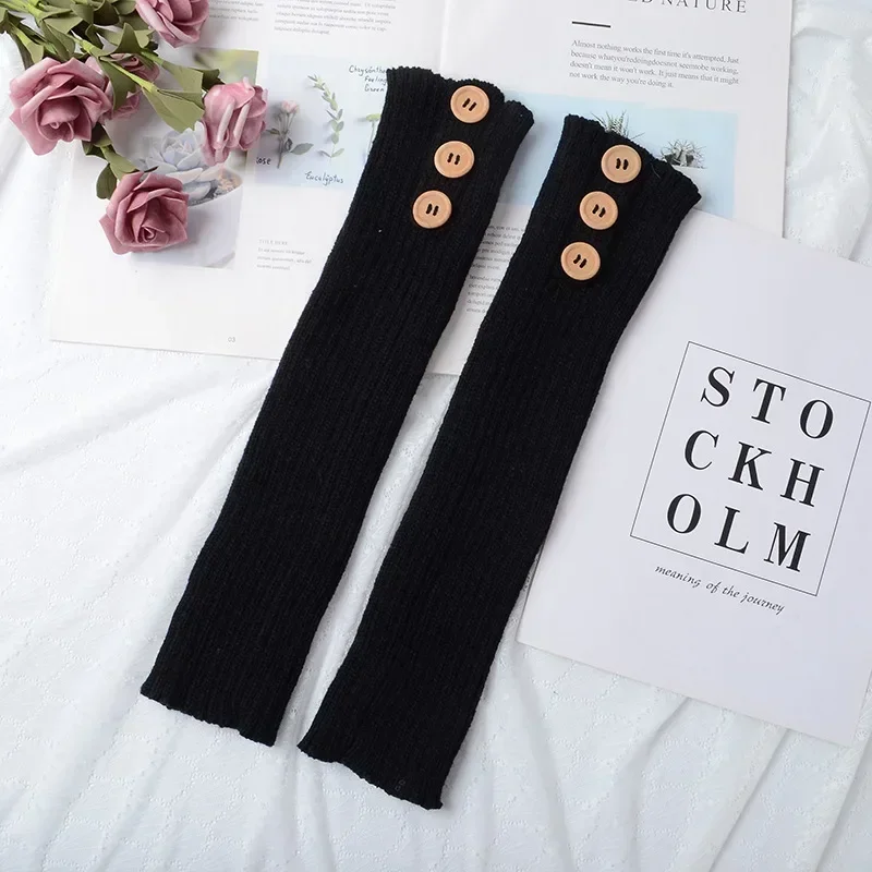 Trendy Wool Knitted Leg Warmers for Women