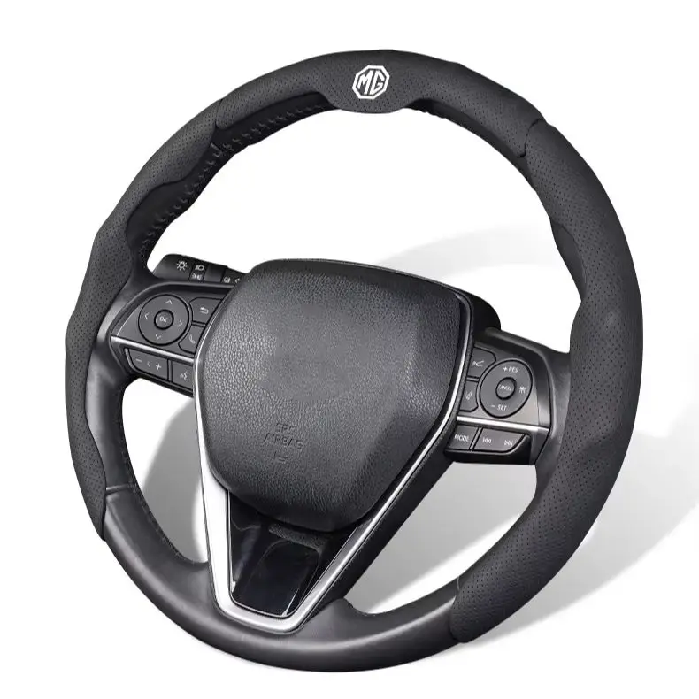 Breathable Suede Anti Slip Steering Wheel Cover For MG GT ZS HS MG4 MG5 Mulan, Comfort Grip Car Interior Auto Accessories
