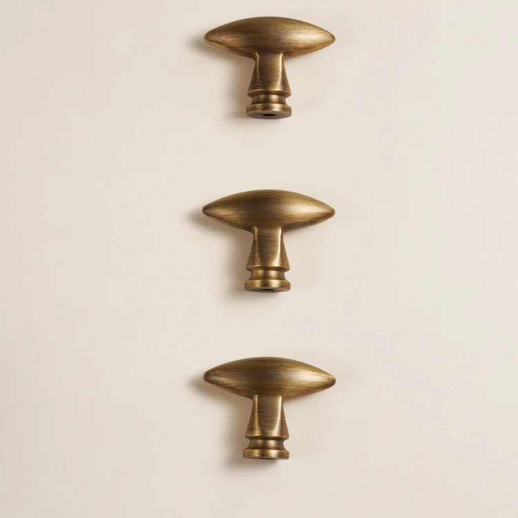 Dooroom Möbelgriffe aus massivem Messing, Vintage-Ovalknöpfe, Schrank-, Kleiderschrank-, Kommode- und Schubladenknöpfe, glatte Oberfläche, langlebig, Großhandel – Detail 11